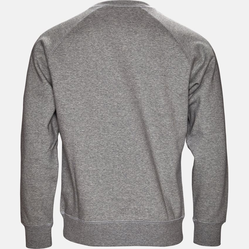 Carhartt WIP Sweatshirts CHASE SWEAT I024652 GREY HTR/GOLD